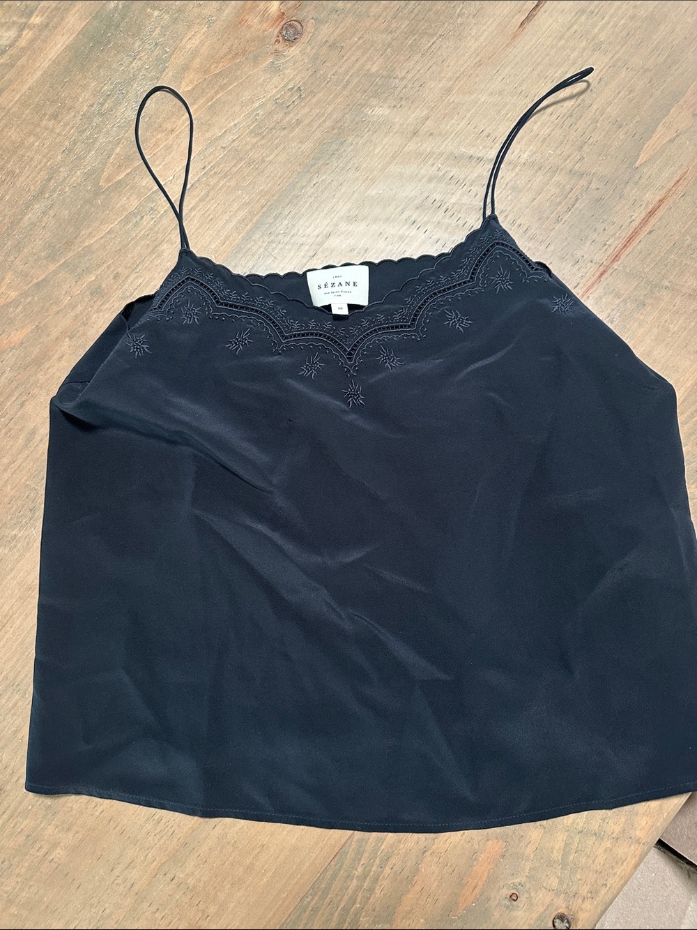 Sezane silk tank